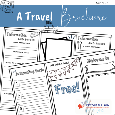 Travel Brochure – Anglais – Secondaire