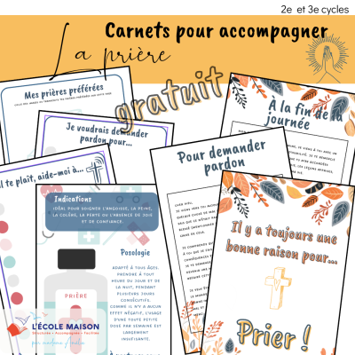 Carnets de prière 8-12 ans